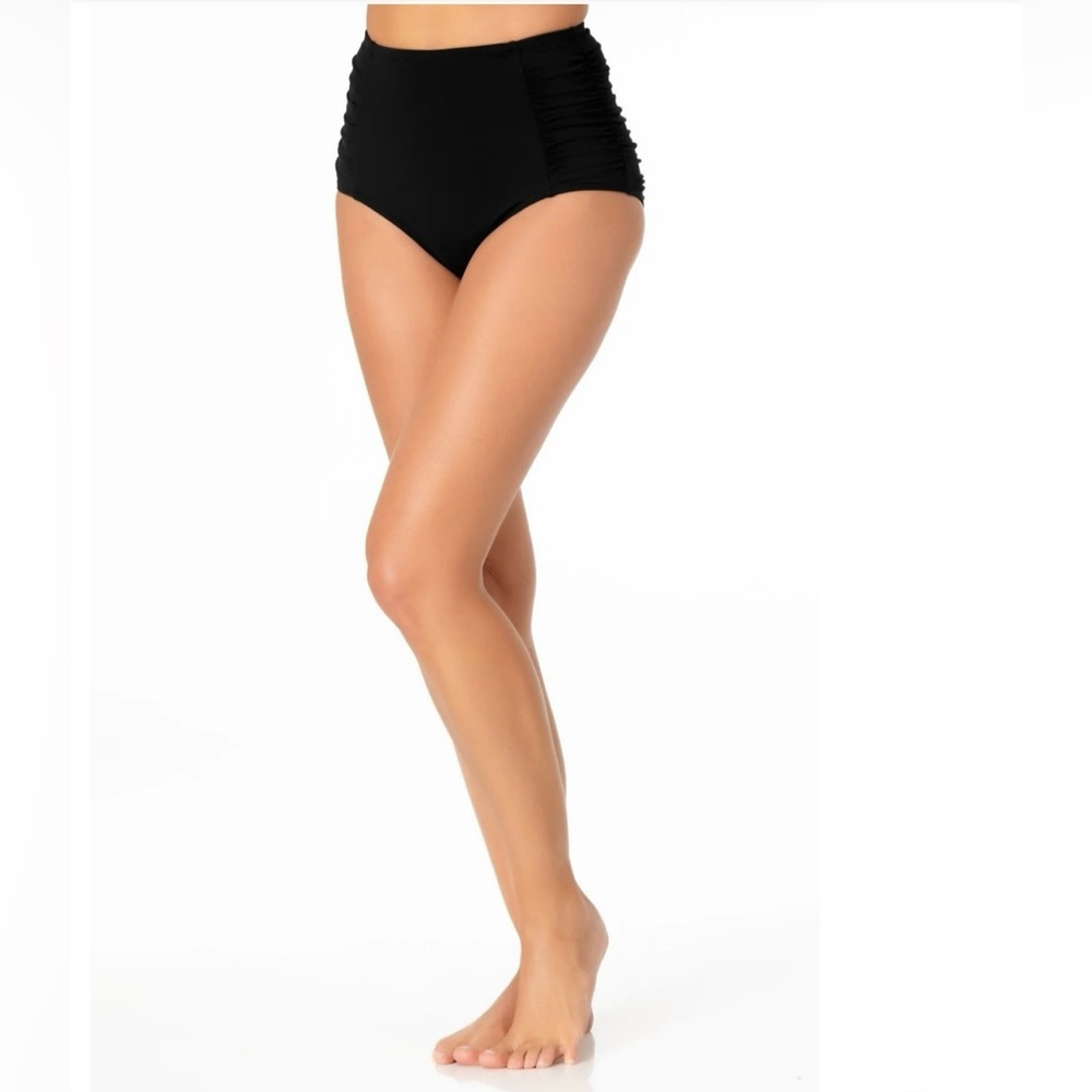 Anne Cole full coverage bathing suit bottom Medium in Black (bottom)